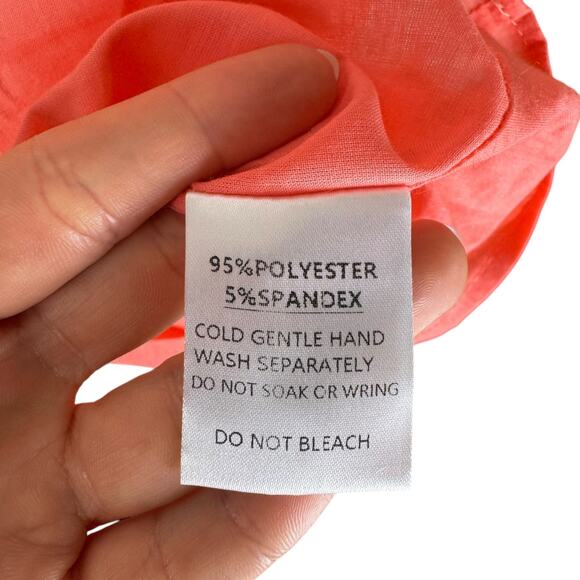 Petal + Pup NWT Xiomar Pink Orange Colorblock One Shoulder Side Slit Midi Dress - Picture 12 of 12